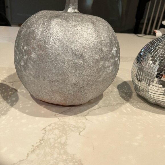 Silver Decorative Pumpkins Set - Picture 4 of 4